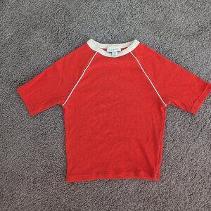 Topshop Red Crop Top